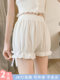 Pumpkin Pants for Women, Summer Thin Safety Shorts, Anti-Exposure, Can Be Worn Outside, White Lantern-Style Padded Shorts