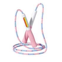 Bamboo skipping rope for children elementary school students beginners soft beads adjustable sporting goods