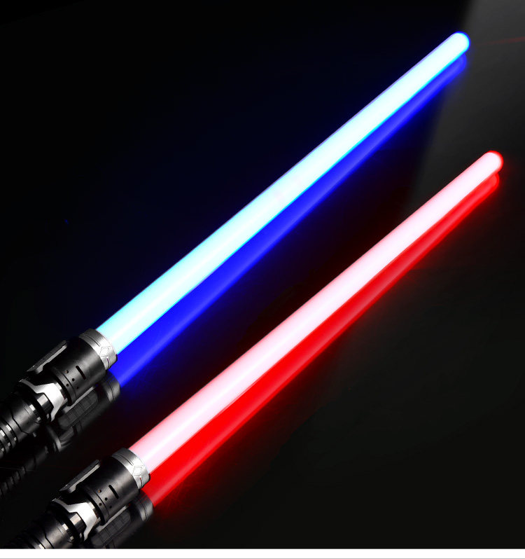 Игрушка с освещением 正版星球大战红蓝激光剑可伸缩男孩儿童道具玩具闪光荧光剑激光剑