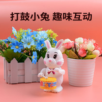 Childrens wind-up toy drum rabbit wind-up puppy elephant boy baby internet celebrity cartoon animal educational toy