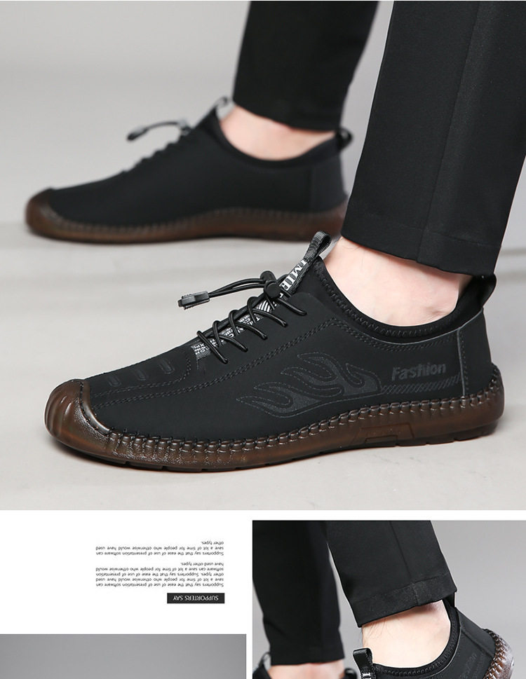 Другое сандалии 潮鞋男鞋皮面凉鞋男士夏季新款透气镂空休闲洞洞鞋软底耐磨开车鞋 Jifanpaul