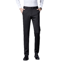 Les pantalons pour hommes de lOuest en forme de pantalon en tube droit élastique pantalon de style occidental Long pants 2024 Été fin dété et pantalon de style masculin