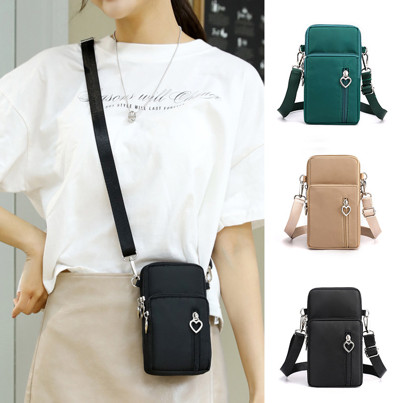 Mobile Phone Bag for Women, Crossbody Bag, 2026 New Korean Style, Versatile Mini Small Bag, Phone Pouch, Neck-Hanging Coin Purse, Vertical
