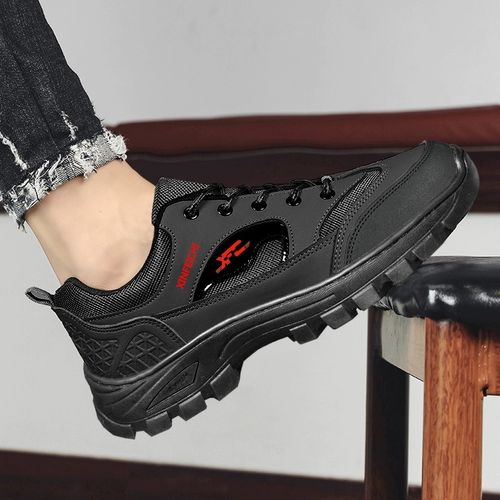 Летняя рабочая дышащая нескользящая износостойкая альпинистская спортивная обувь