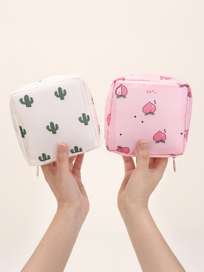 New Cute Sanitary Pad Storage Bag for Girls, Portable Menstrual Pad Storage Bag, Small Portable Bag, Coin Purse