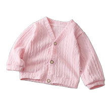 Childrens knitwear spring new style 2024 girls cardigans boys coats baby spring sweaters trendy childrens clothing