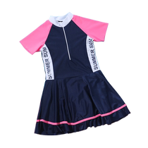 Childrens swimsuit girls summer small middle and large children 2024 new style princess swimsuit girls one-piece quick-drying swimsuit