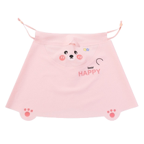 Childrens sun protection mask protects the whole face protects against UV rays cartoon ice silk dustproof neck protection traceless mask eye protection mask