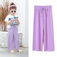 Шелковые сиреневые штаны