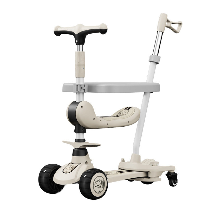 1-7 Year Old Boys and Girls Three-Wheeled Toy Car, Children's Car, Children's Scooter, Six-In-One Multi-Functional Sliding Car