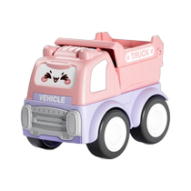 Inertia engineering vehicle cartoon large excavator bulldozer crane loading truck childrens inertia 0-3 years old toy