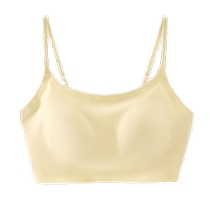 Backless underwear womens tube top detachable shoulder straps new thin summer suspender all-in-one vest style U-shaped beautiful back bra