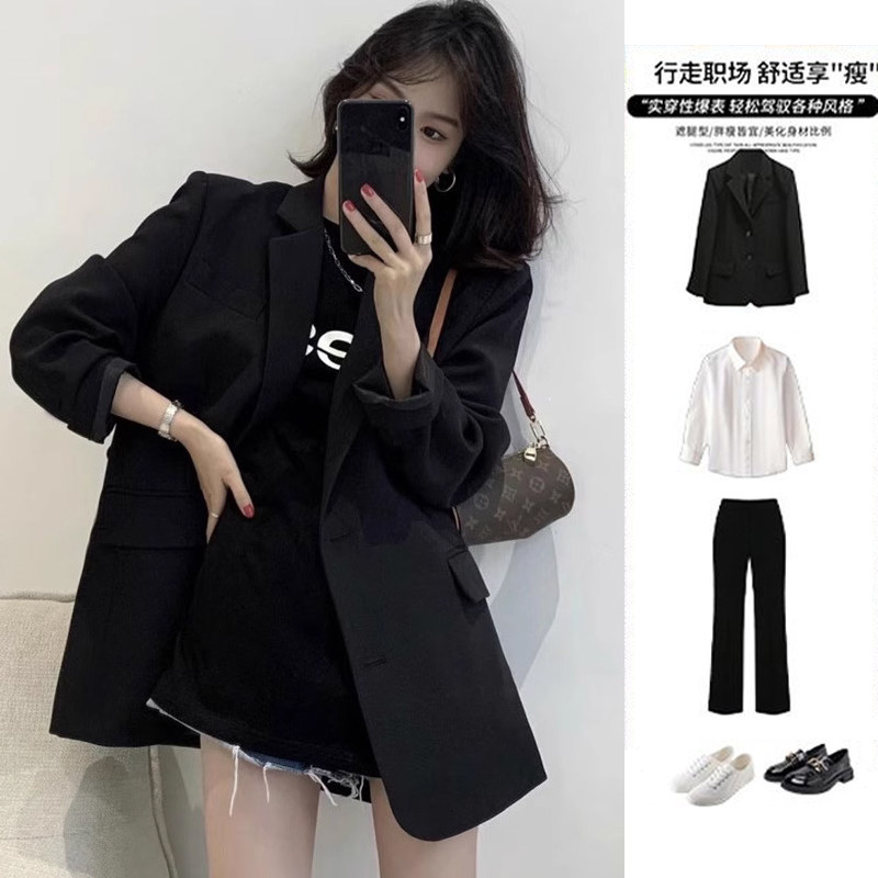 2025 новый костюм, женская профессиональная одежда, официальная одежда, женский костюм, костюм для собеседования в колледже, рабочий костюм, черная куртка