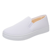Old Beijing cotton shoes for women in winter plus velvet and thickened to keep warm work shoes one-legged soft-soled white canvas shoes for men