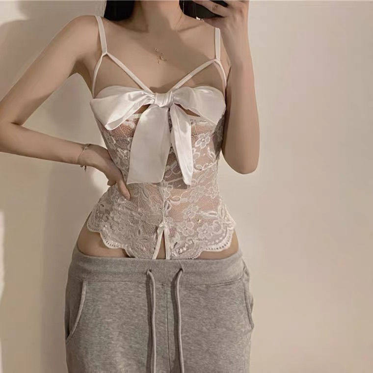 Летняя сексуальная кружевная пижама, французский стиль, эффект подтяжки, облегающий крой 