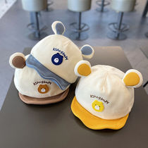 Baby hat spring and autumn thin soft brim peaked cap cute super cute baby boys and girls sun protection baseball cap trendy
