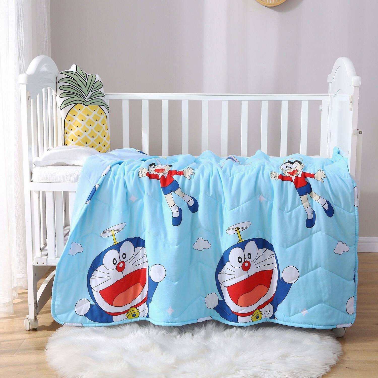 Summer cool quilt Air-conditioned quilt machine washable thin quilt Summer washable cotton Spring and autumn quilt Single child summer quilt sunny day