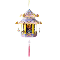 Mid-Autumn Festival lanterns national style palace lanterns hand-held lanterns childrens diy handmade material packages elegant ancient style palace lanterns