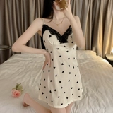 Сексуальная летняя пижама, шелковая юбка, топ с чашечками, изысканный стиль, эффект подтяжки