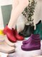 Regenstiefel für Damen, rutschfest, wasserdicht und verschleißfest, neue Regenstiefel, Gummischuhe für die Küchenarbeit, modische Damen-Kurzschlauch-Wasserschuhe für Erwachsene