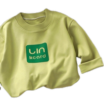 2023 new boys bottoming shirts baby girls round neck inner wear spring clothes childrens long-sleeved T-shirts and childrens tops