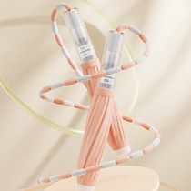 Childrens bamboo skipping rope for kindergarten students beginners adjustable fancy colored skipping rope fitness supplies