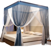 French princess style floor-standing mosquito net home 2024 new bedroom bold bracket palace three-door high-end bed curtain