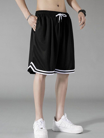 Pantalones Cortos Pantalones De Baloncesto De Verano para Hombres Pantalones Deportivos Sueltos Seda De Hielo Delgados De Secado Rápido Marca De Moda Pantalones Casuales De Cinco Puntos De Gran Tamaño