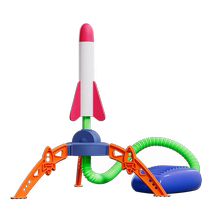 Childrens foot rocket launcher toy soaring into the sky flash flying launcher luminous ejection foam foot cannon barrel