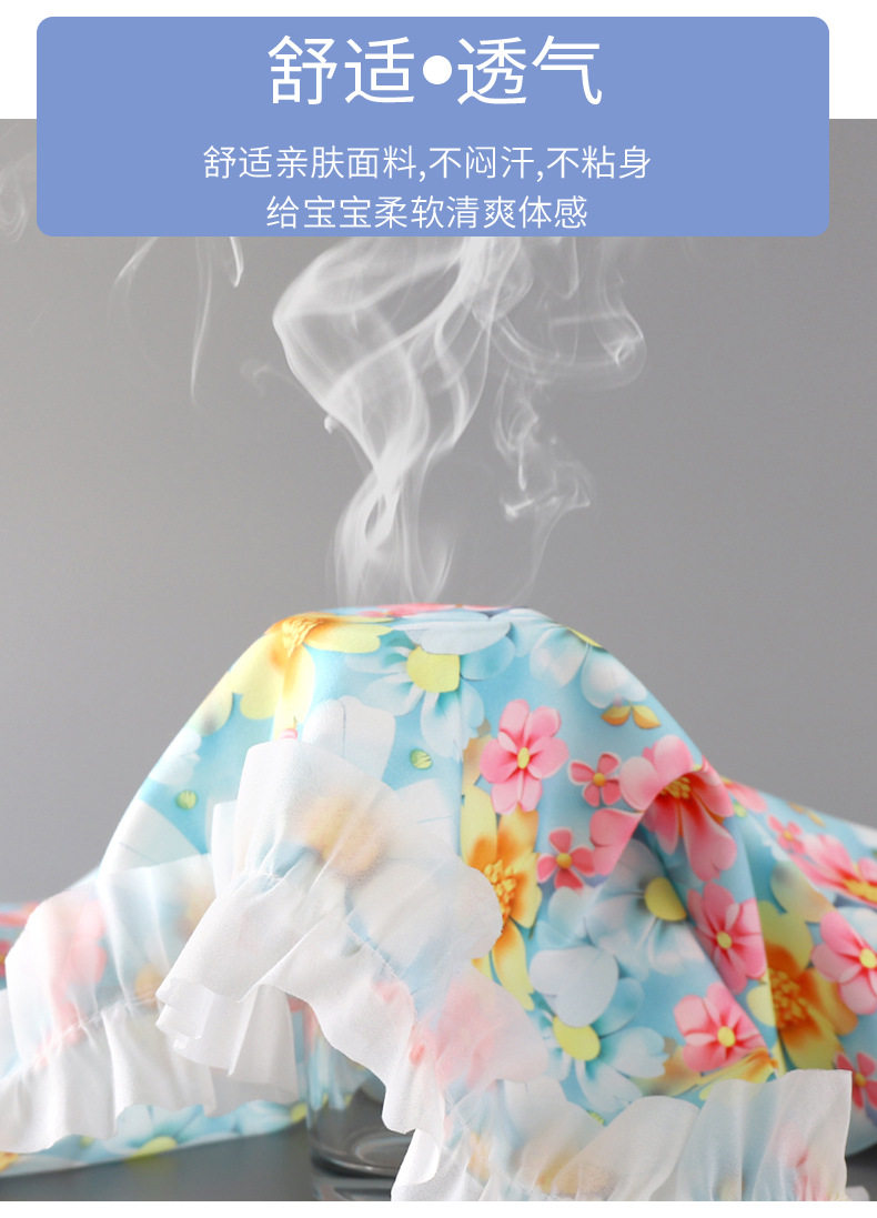 платье 女童连衣裙女孩樱桃刺绣裙子新款洋气梦幻3d印花公主碎花背心裙 Jifanpaul