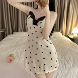 Сексуальная летняя пижама, шелковая юбка, топ с чашечками, изысканный стиль, эффект подтяжки