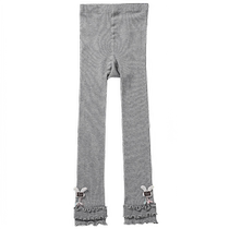 Korean style childrens bottoming nine-point pants high elastic cotton fungi pantyhose spring and autumn childrens outer wear pantyhose in autumn and winter 2024