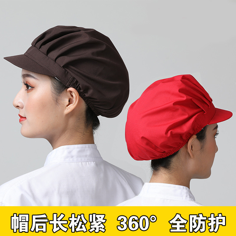 シェフハット キッチンハット レディース ケータリング 調理用 防塵ハット 防煙 工場 作業場 作業帽子 特別な夏