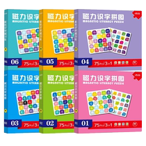 Toddler baby magnetic literacy puzzle childrens fun educational early education toy ladder picture recognition book 3 to 6 years old
