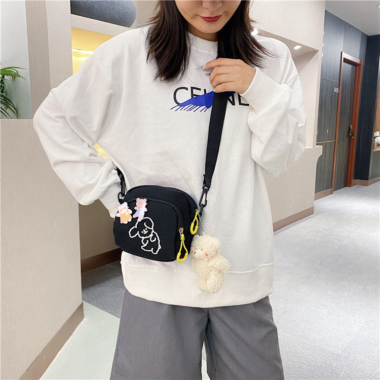 сумка 夏季手机包女士斜挎包2025新款时尚轻便迷你包多功能流行帆布肩包
