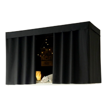 Student dormitory bed curtain mosquito net integrated dormitory upper and lower bunks thickened strong blackout curtain cloth lower table blocking curtain