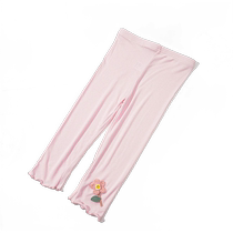 Childrens leggings new summer outer wear stretch modal trousers girls baby cropped trousers summer anti-mosquito trousers