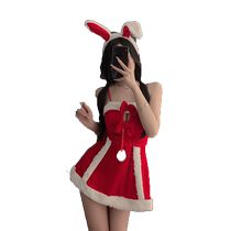 Christmas Rabbit Girls Cos Clothing Sexy Uniforms Suit Fire Horseradish Dress Maid Red Govts Hip Skirt