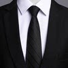 Men's Black Tie, Business Suit with a High-End Feel, Lazy Style with Zipper, No Need to Tie, Formal Wear, Korean Style, 8cm, Student Style
