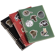 Good-looking B5 hand-friendly loose-leaf book detachable coil notebook a4 special note paper for junior high school students and high school students a5 retro detachable ring buckle college entrance examination diary