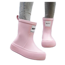 Rain boots for women 2024 new adult fashion non-slip waterproof shoes mid-calf lightweight wear-resistant rain boots cute rain boots