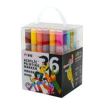 Straight liquid soft-head acrylic marker pen 80 colors 60 colors student-specific opaque color stackable childrens primary school watercolor pen 24 colors 36 colors 48 colors pigment pen brush