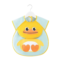Childrens smock baby eating bib childrens waterproof and anti-dirty rice bag summer baby food supplement sleeveless apron cartoon