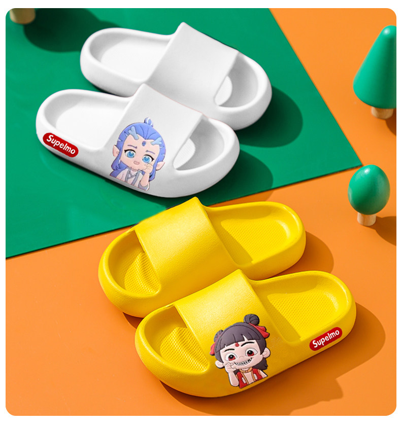 Nezha Kidsren's Slippers for Boys Summer 2026 New Anti-Slip Soft Bottom Slippers for Bathing Indoor Home Baby Boys Slippers — 14