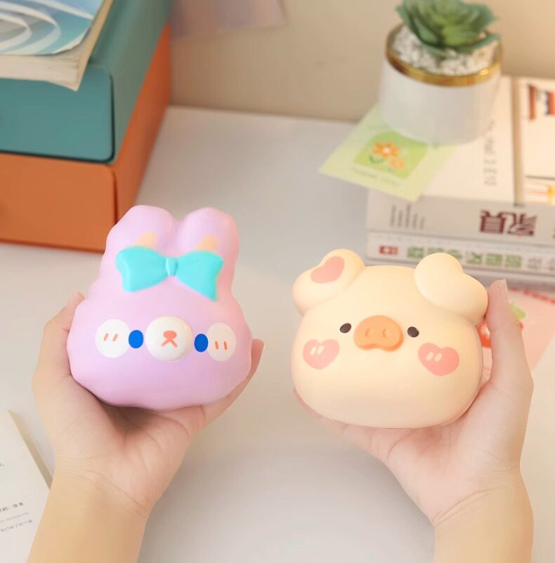 Креативные игрушки для детей 解压神器网红猪猪捏捏乐玩具慢回弹办公室减压球手捏女生治愈礼物 JIFANPAUL