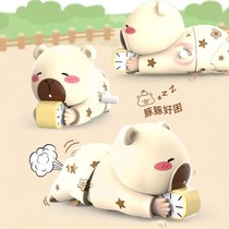 Capibala Doll Crawling Clockwork Toy Childrens Pajamas Doll Movable Figure Desktop Ornament Stress Reducing Artifact