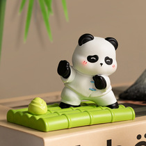Creative Guozhou Panda Resin Mobile Steps Cartoon Lazy Good Desktop Flat Scale Steps Memory Gift