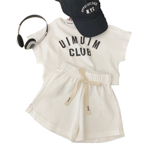 Childrens clothing boys summer suits summer new styles boys and girls stylish baby sleeveless shorts Korean style clothes trendy