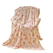 Summer nap blanket office shawl blanket sofa air conditioner quilt thin childrens coral fleece blanket winter sheets
