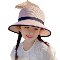 Childrens sun protection hat large brim summer sun protection hat for boys and girls summer thin infant sun protection fisherman hat